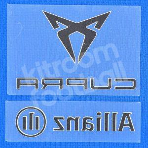 2021-22 Barcelona Sponsor Patch Allianz Preseason vs Sttutgart Repro - Image 3