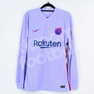2021-22 Barcelona Away Player Issue Shirt *New* LS Size M