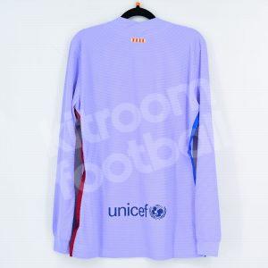 2021-22 Barcelona Away Player Issue Shirt *New* LS Size M - Image 3