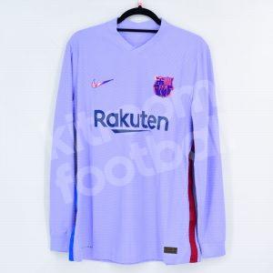 2021-22 Barcelona Away Player Issue Shirt *New* LS Size L