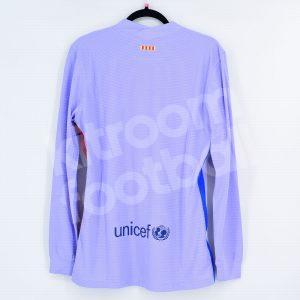 2021-22 Barcelona Away Player Issue Shirt *New* LS Size L - Image 3