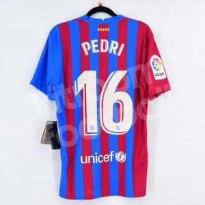 2021-22 Barcelona Home Match Shirt #16 PEDRI *New* M La Liga Dri-FIT ADV