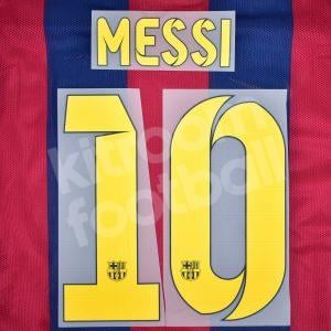 2014-15 Barcelona Home Name Set #10 MESSI Repro v2