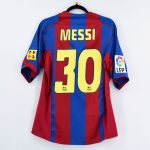 2004-05 Barcelona Home Shirt #30 MESSI Nike (Excellent) M