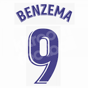 2021-22 Real Madrid Name Set La Liga - #9 BENZEMA (Home)