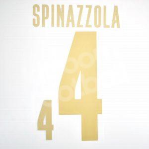 Original Player Issue Euro 2020 2021 Italy Name Set Number Home #4 SPINAZZOLA