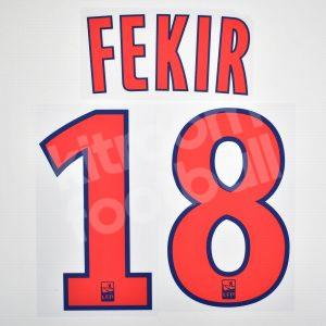 Original Player Issue 2018-19 Lyon Name Number Set Away #18 FEKIR Ligue One