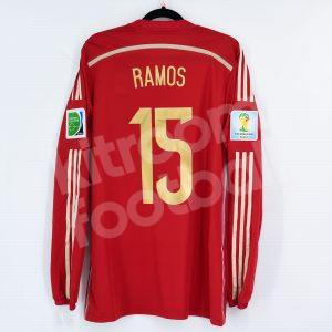 2014 World Cup Spain Home Player Issue Shirt #15 RAMOS Adizero *New* 8-L - Image 1
