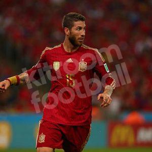 2014 World Cup Spain Home Player Issue Shirt #15 RAMOS Adizero *New* 8-L - Image 4