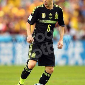 2014 World Cup Spain Away Player Issue Shirt #6 A. INIESTA Adizero *New* 6-M - Image 4