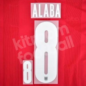Euro 2020 2021 Austria Player Issue Name Set Number #8 ALABA Stilscreen