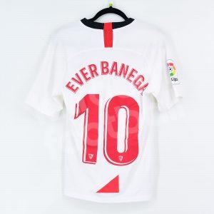 2019-20 Sevilla FC Home Shirt #10 EVER BANEGA Match Worn vs Alaves