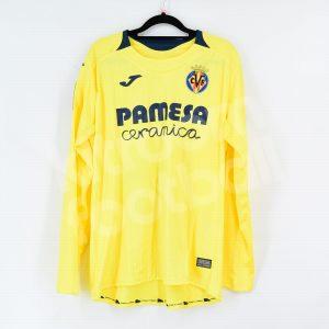 2018-19 Villarreal Home Shirt #16 PEDRAZA Match Worn L - Image 3