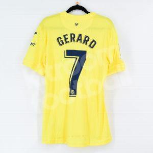 2018-19 Villarreal Home Shirt #7 GERARD Match Worn M