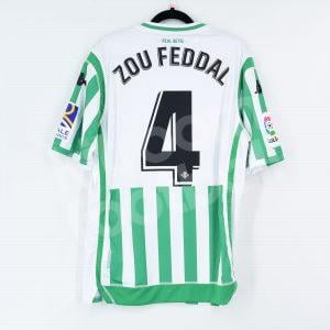 2018-19  Betis Home Shirt #4 ZOU FEDDAL (Excellent) L Kappa