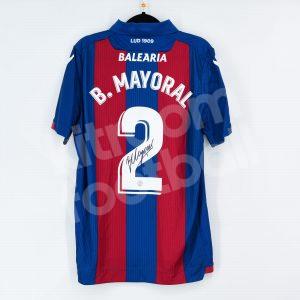 2018-19 Levante Home Shirt #2 B. MAYORAL Match Worn Signed Macron