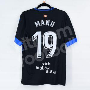 2017-18 Alaves Away Shirt #19 MANU Kelme Match Worn