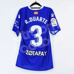 2019-20 Alaves Home Shirt #3 R. DUARTE Kelme Match Worn