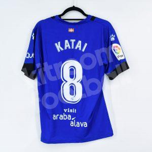 2017-18 Alaves Home Shirt #8 KATAI Kelme Match Worn