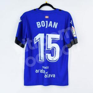 2017-18 Alaves Home Shirt #15 BOJAN Kelme Match Worn