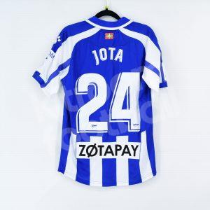 2020-21 Alaves Home Shirt #24 JOTA Match Worn