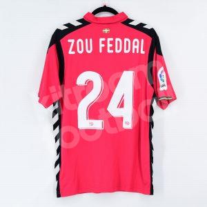 2016-17 Alaves Away #24 ZOU FEDDAL Match Worn Shirt L