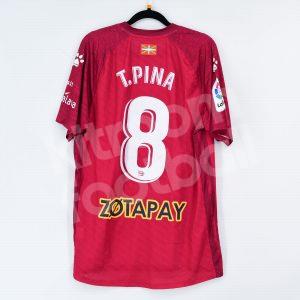 2020-21 Alaves Away #8 T. PINA Match Worn Shirt M Kelme
