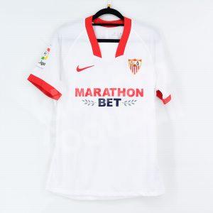 2020-21 Sevilla FC Home Shirt #11 MUNIR Match Worn M - Image 3