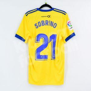 2020-21 Cádiz CF Home Shirt #21 SOBRINO Adidas Match un Worn S