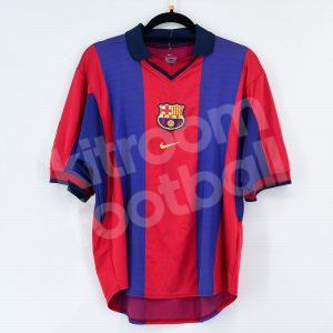 2000-01 Barcelona Home Shirt #10 RIVALDO (Good) M - Image 3