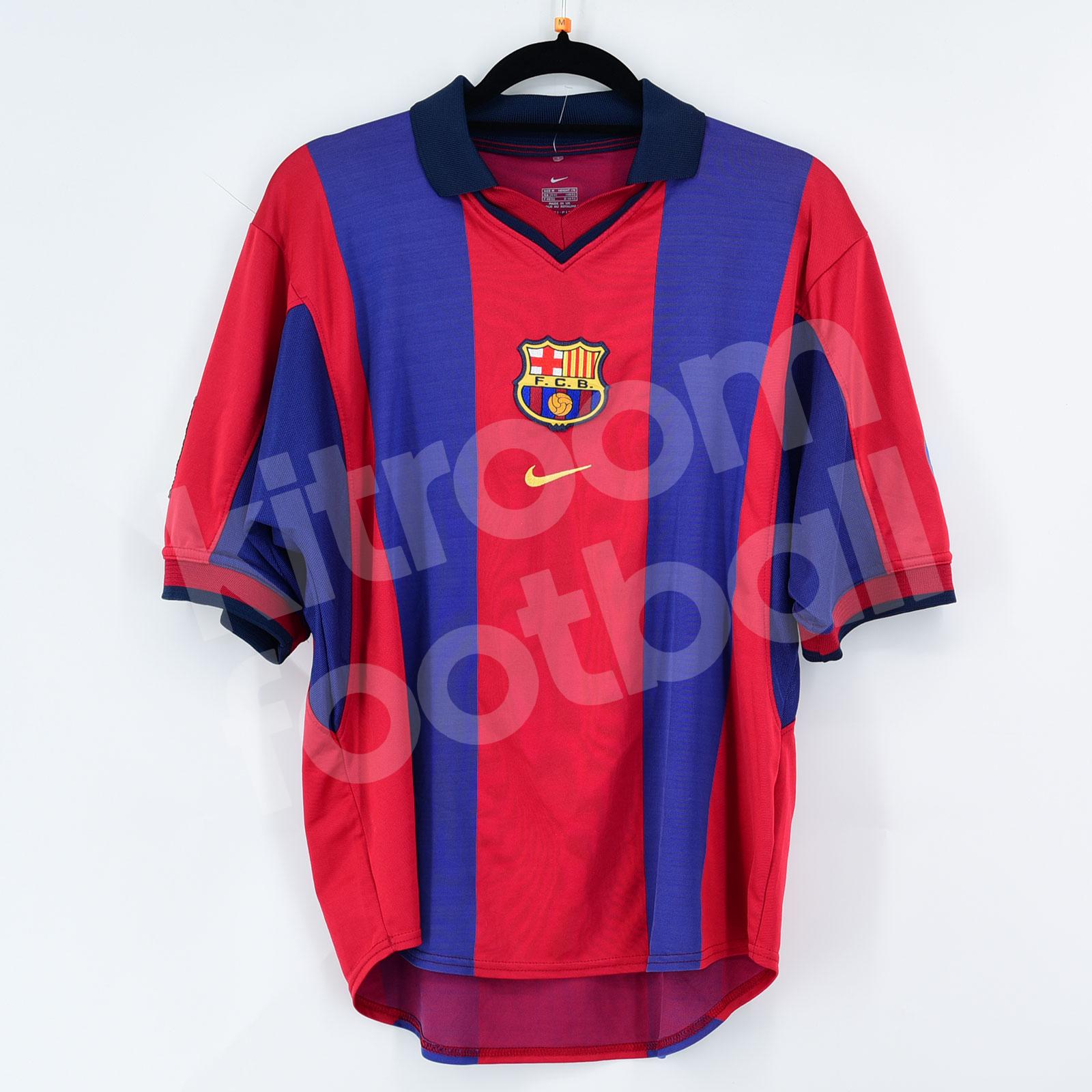 2000-01 Barcelona Home Shirt #10 RIVALDO (Good) M – Kitroom Football