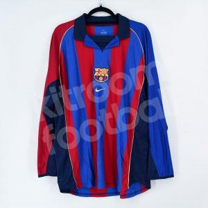 2001-02 Barcelona Home Player Issue Size #10 RIVALDO XL Champion League (Very Good) - Image 3