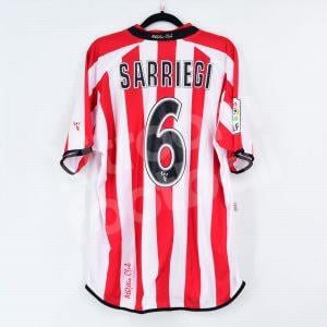 2006-07 Athletic Club Bilbao Home Shirt #6 SARRIEGI Match Worn