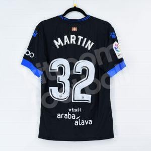 2017-18 Alaves Away Shirt #32 MARTIN Match Worn