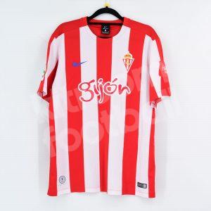 2016-17 Spoting Gijon Home Shirt #25 VIGUERA Match Worn Camiseta (M) SS - Image 3