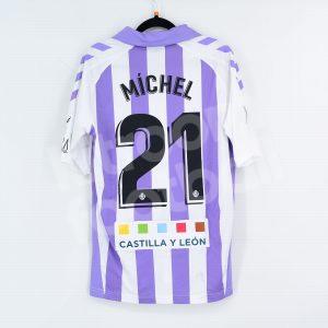 2018-19 Real Valladolid Home Shirt #21 MICHEL Match Worn S Hummel - Image 1