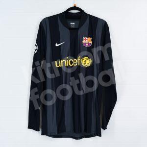 2007-08 Barcelona Player Issue Goalkeeper Shirt #1 V. VALDES M Black - Image 3