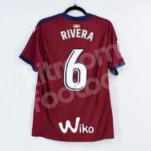 2017-18 SD Eibar Home Shirt #6 RIVERA Puma Match Worn L
