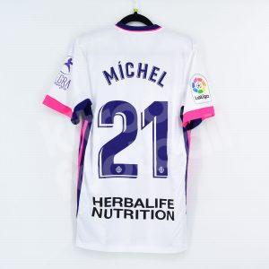 2020-21 Real Valladolid Home Shirt #21 MICHEL Match Worn Adidas S - Image 1