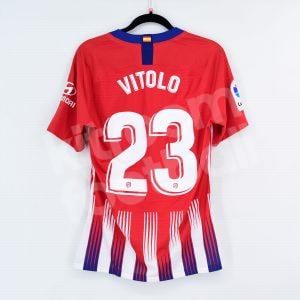 2018-19 Atletico Madrid Home Shirt #23 VITOLO Match Worn