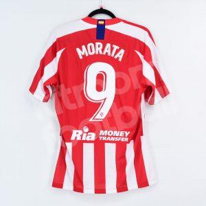 2019-20 Atletico Madrid Home Shirt #9 MORATA Match Worn