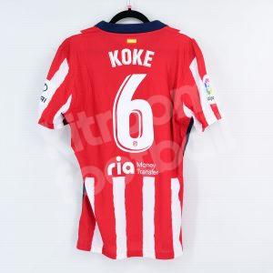 2020-21 Atletico Madrid Home Shirt #6 KOKE Match Issued Un Worn La Liga L - Image 1