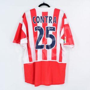 2003-04 Atletico Madrid Home Shirt #25 CONTRA XL Signed
