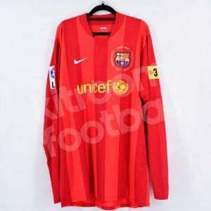 2007-08 Barcelona Player Issue Goalkeeper Shirt #1 V. VALDES Red La Liga XL - Image 3