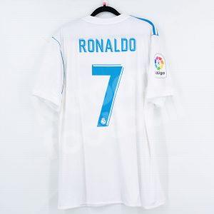 2017-18 Real Madrid Home Shirt #7 RONALDO Adidas (Excellent) L Climacool - Image 1