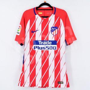 2017-18 Atletico Madrid Home Shirt #10 CARRASCO Match Worn - Image 3