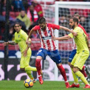 2017-18 Atletico Madrid Home Shirt #10 CARRASCO Match Worn - Image 5