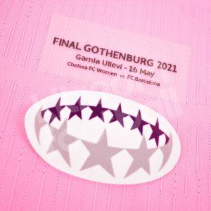 2021 Barcelona Womens Final Champions League Patches Player Issue - Image 4