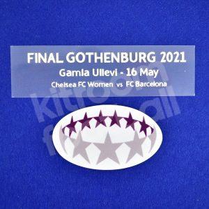 2020-21 Chelsea Womens Final Champions League Patch Repro