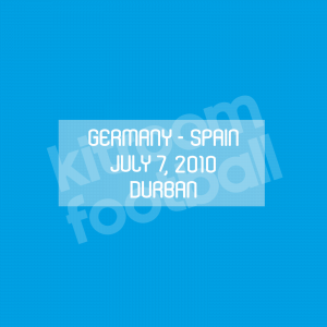 FIFA World Cup South Africa 2010 MDT Patch Spain vs Germany White Repro